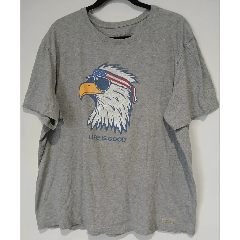 Life Is Good. American Eagle Graphic T-Shirt. Men Size Extra Large.
